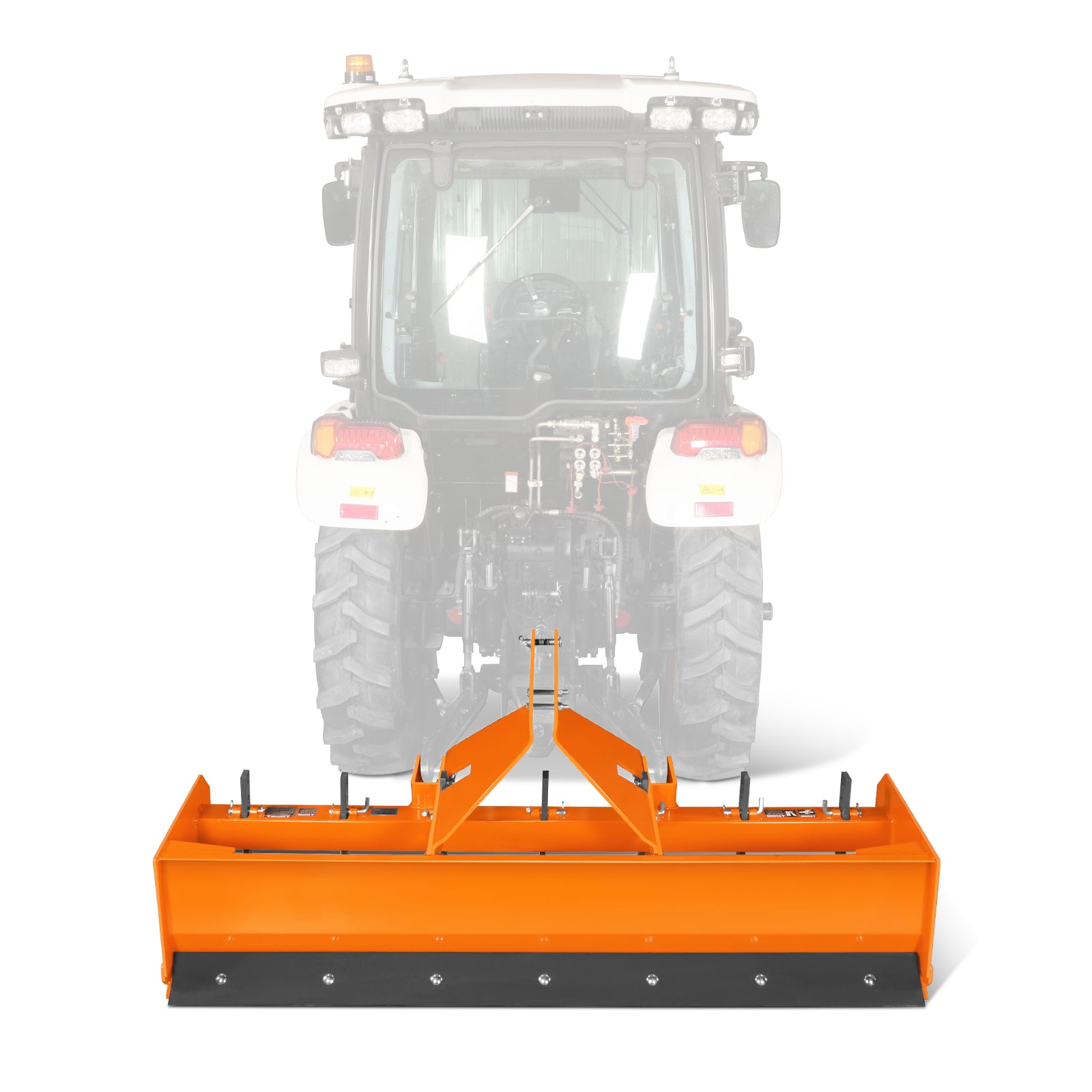84" Box Blade Scraper with 7 Shanks 3 Point Hitch Tractor Attachment, BB84
