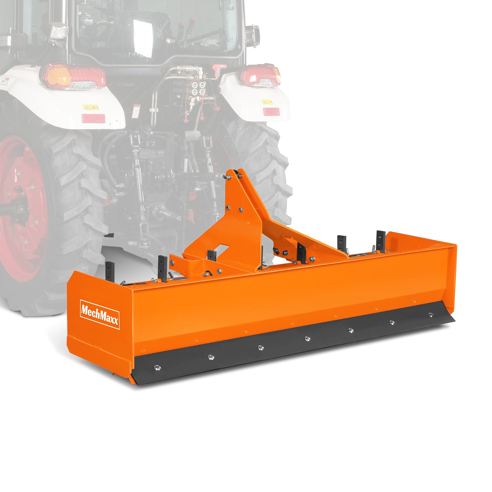 84" Box Blade Scraper with 7 Shanks 3 Point Hitch Tractor Attachment, BB84