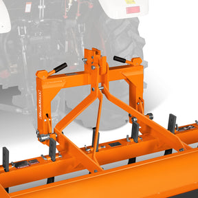 72" Box Blade Scraper with 6 Shanks 3 Point Hitch Tractor Attachment, BB72