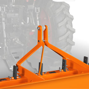 72" Box Blade Scraper with 6 Shanks 3 Point Hitch Tractor Attachment, BB72