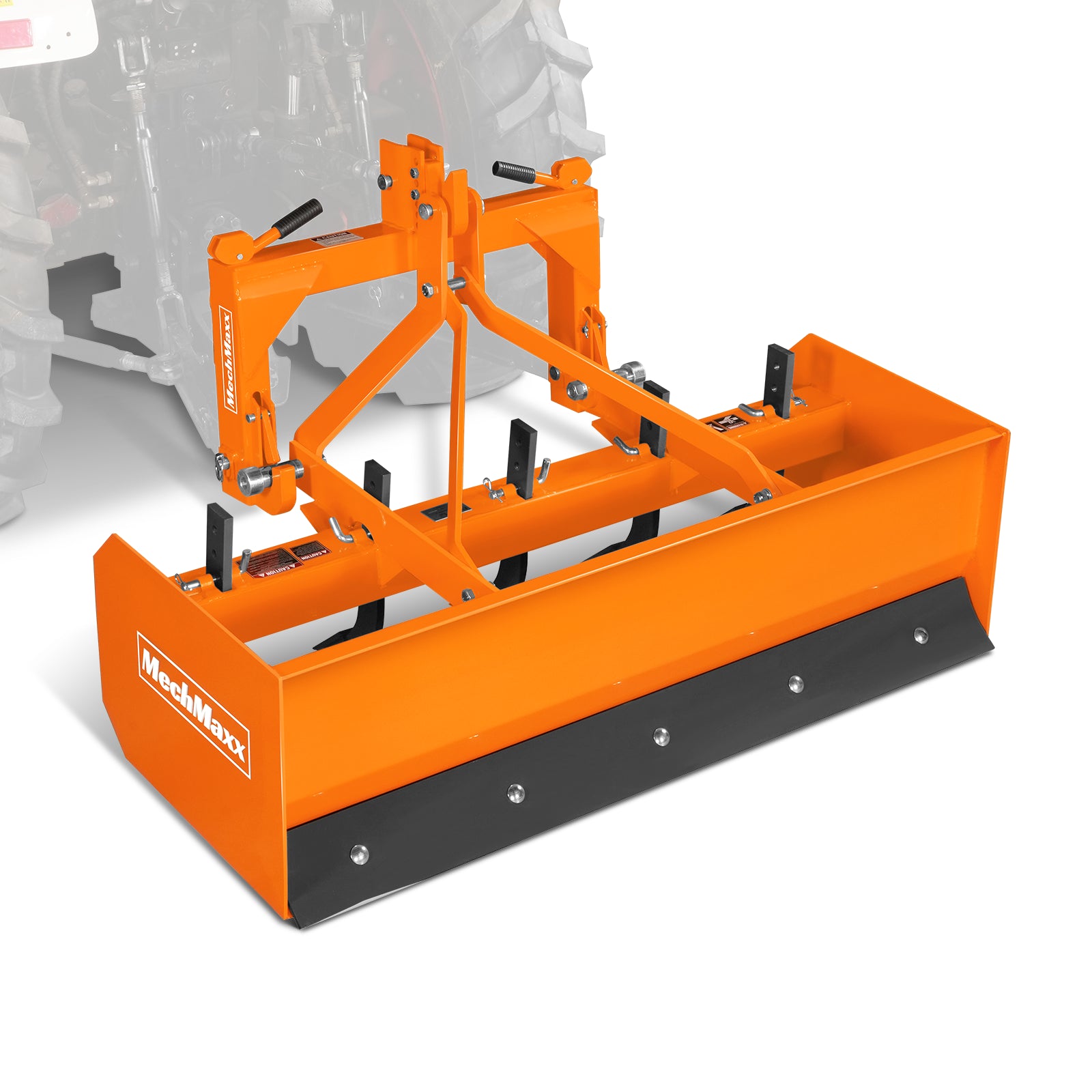 60" Box Blade Scraper with 5 Shanks 3 Point Hitch Tractor Attachment, BB60