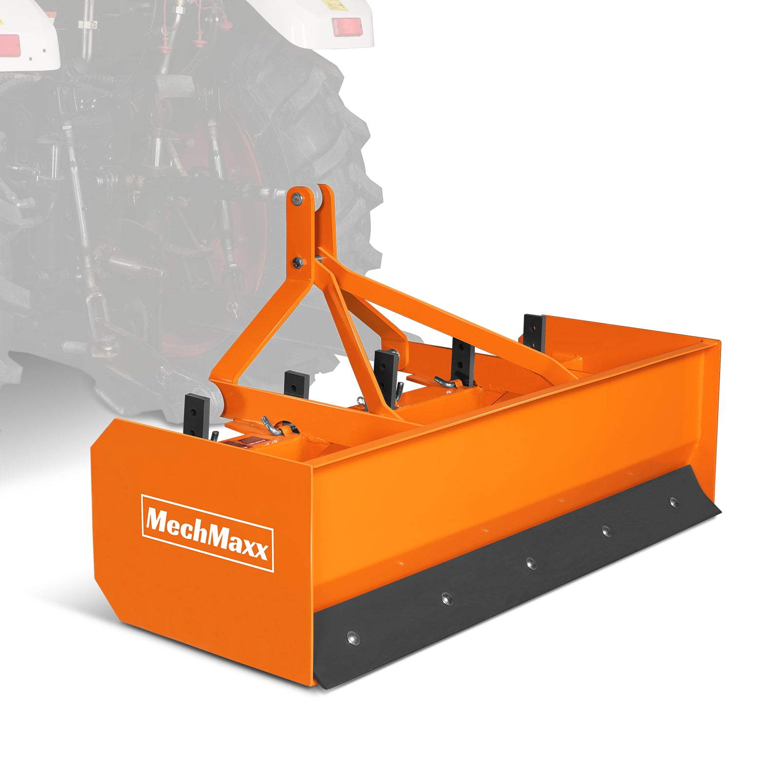 60" Box Blade Scraper with 5 Shanks 3 Point Hitch Tractor Attachment, BB60