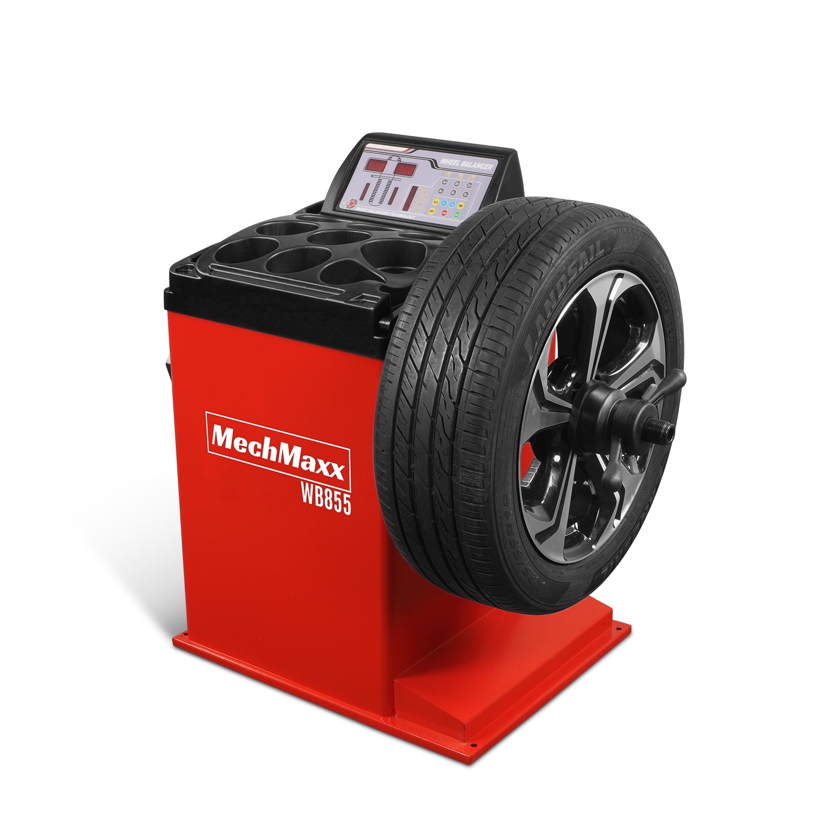 10-24" Rim Wheel Balancer Car Tire Balancing Machine 40 mm Shaft, WB855