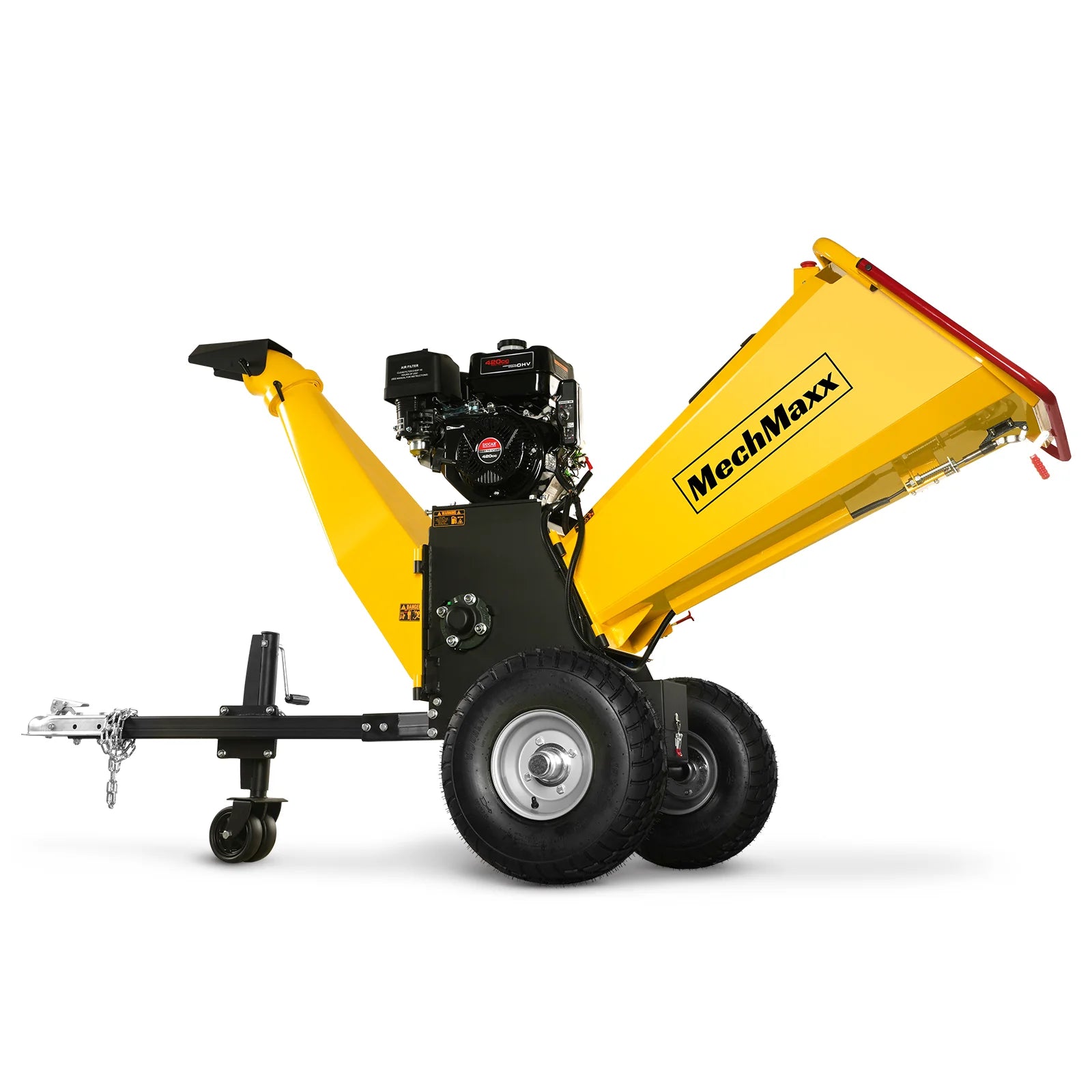 6 inch E-start DUCAR 420cc 15hp Gasoline Engine Powered Drum Wood Chipper, P4206