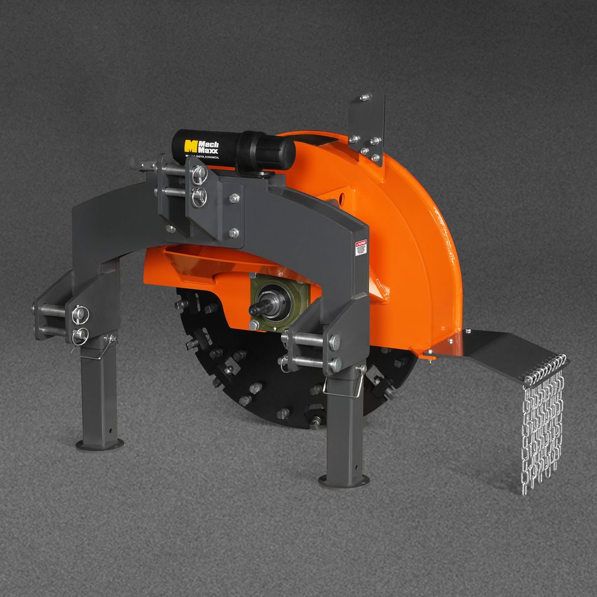 3-Point PTO Stump Grinder, 30 in Flywheel, 40-100HP, with 44 Carbide T