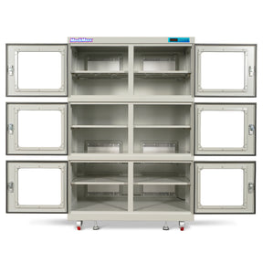 1-10% RH Electronic Dry Cabinet 1430L ESD Desiccator Cabinet Ultra-Low Humidity Storage, White, EDC1430CW-6