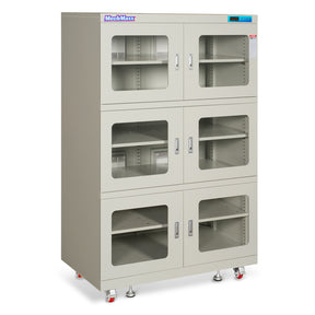 1-10% RH Electronic Dry Cabinet 1430L ESD Desiccator Cabinet Ultra-Low Humidity Storage, White, EDC1430CW-6