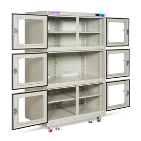 1-10% RH Electronic Dry Cabinet 1430L ESD Desiccator Cabinet Ultra-Low Humidity Storage, White, EDC1430CW-6