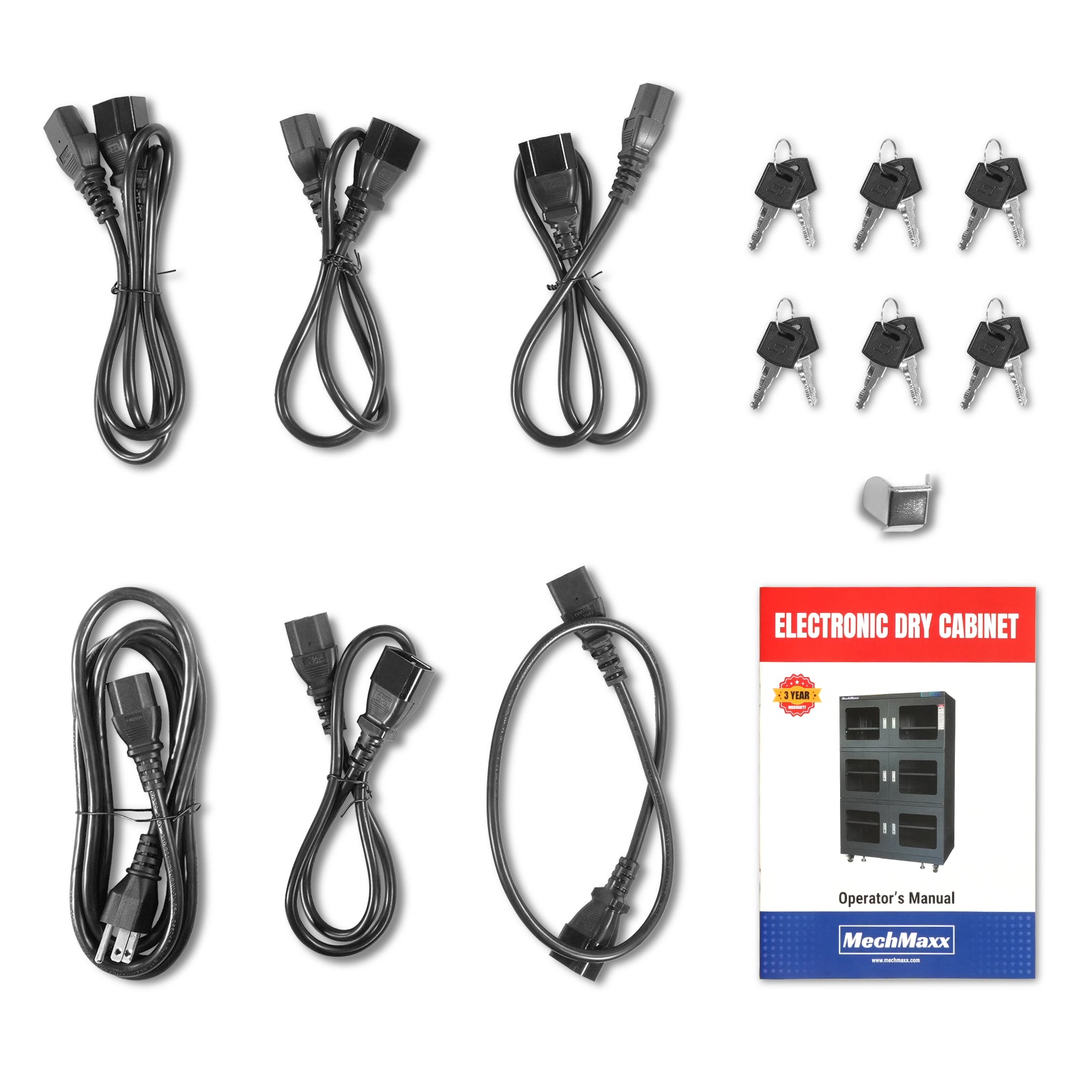 1-10% RH Electronic Dry Cabinet 1430L ESD Desiccator Cabinet Ultra-Low Humidity Storage, White, EDC1430CW-6