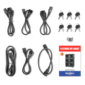 1-10% RH Electronic Dry Cabinet 1430L ESD Desiccator Cabinet Ultra-Low Humidity Storage, White, EDC1430CW-6