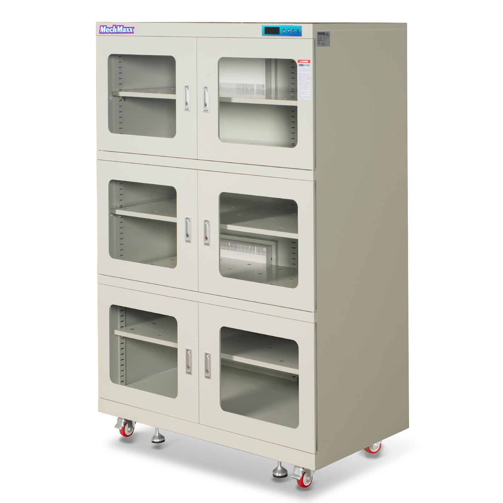 1-10% RH Electronic Dry Cabinet 1430L ESD Desiccator Cabinet Ultra-Low Humidity Storage, White, EDC1430CW-6