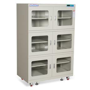 1-10% RH Electronic Dry Cabinet 1430L ESD Desiccator Cabinet Ultra-Low Humidity Storage, White, EDC1430CW-6