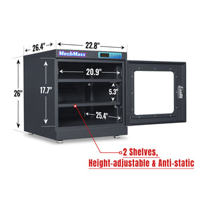 1-10% RH Electronic Dry Cabinet 210L ESD Desiccator Cabinet Ultra-Low Humidity Storage, EDC210C