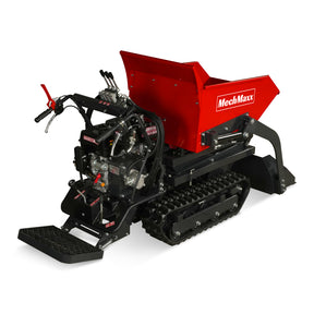 1100lbs Capacity E-Start 10HP 302cc Gas Engine Tracked Dumper Hydraulic Tipping and Lifting with Front Shovel , D50HTFL