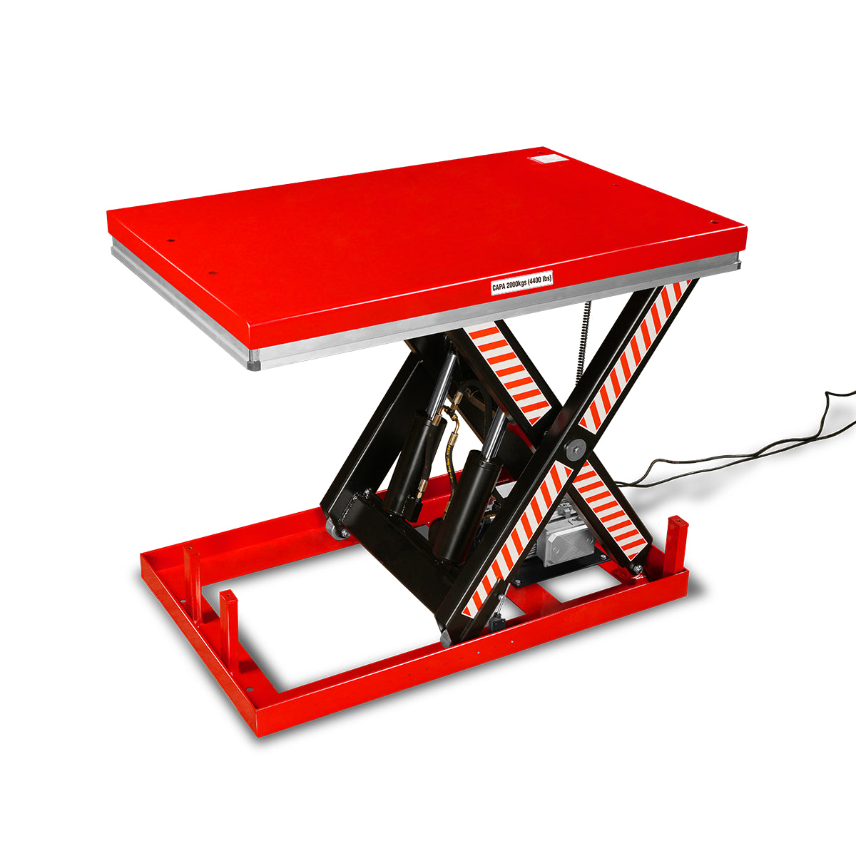 Stationary Powered Hydraulic Lift Table 4400lb Capacity,Platform Size51.2" x 33.5" ,Height41.3"