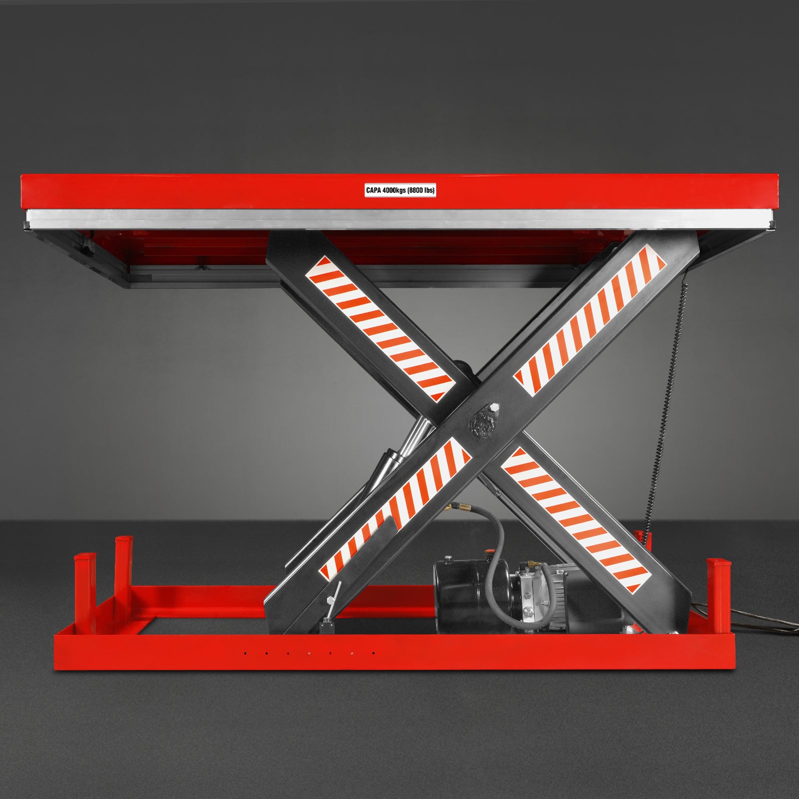 Stationary Powered Hydraulic Lift Table 8800lb Capacity,Platform Size66.9" x 47.2" ,Height43.3"