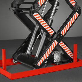 Stationary Electric Hydraulic Double Scissor Lift Table 4400lb Capacity,Platform Size51.2" x 33.5" ,Height70.1"