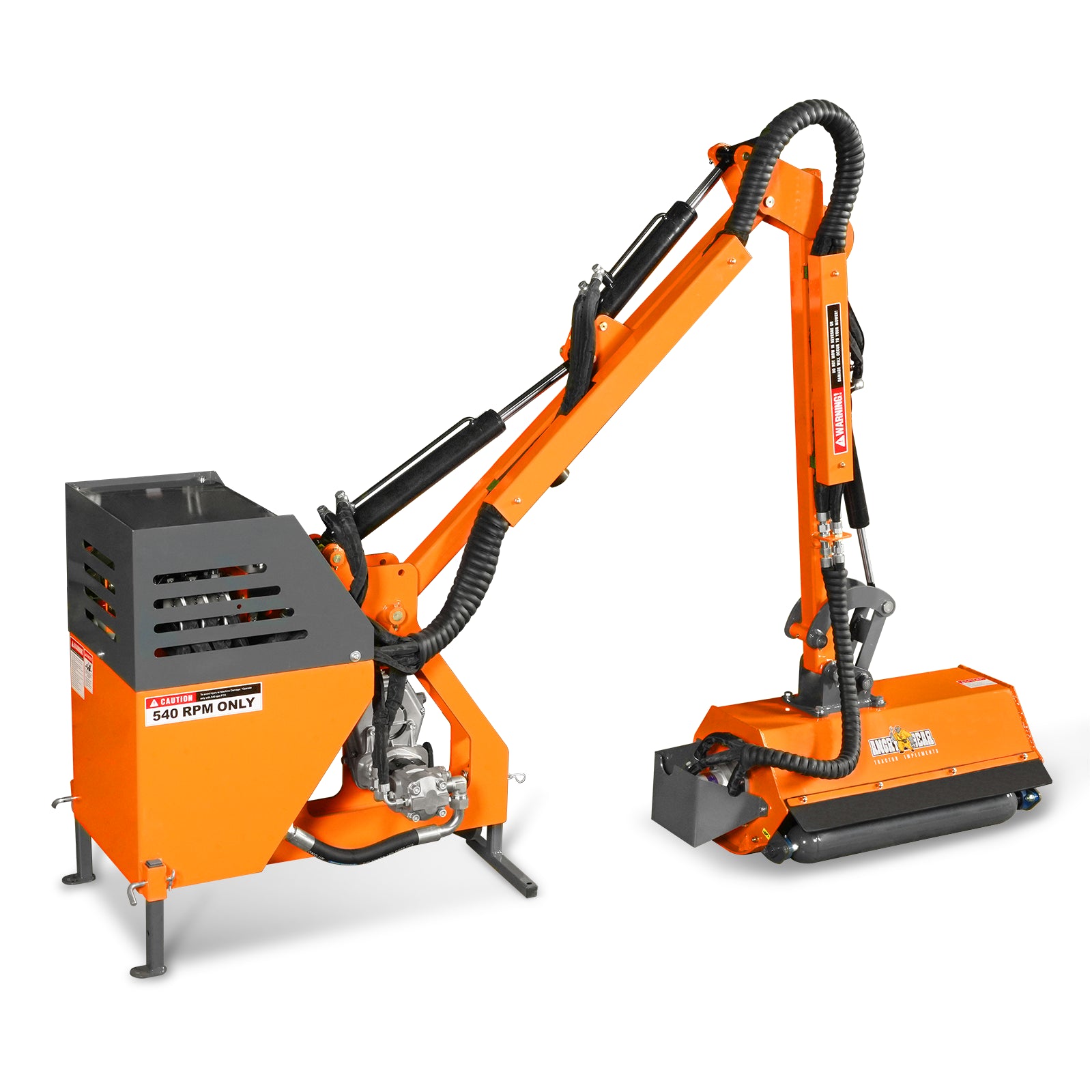 31.5" Remote control operation, Maximum Reach 11'2", 3-Point Boom Mower, Minimum 20hp, ERM80