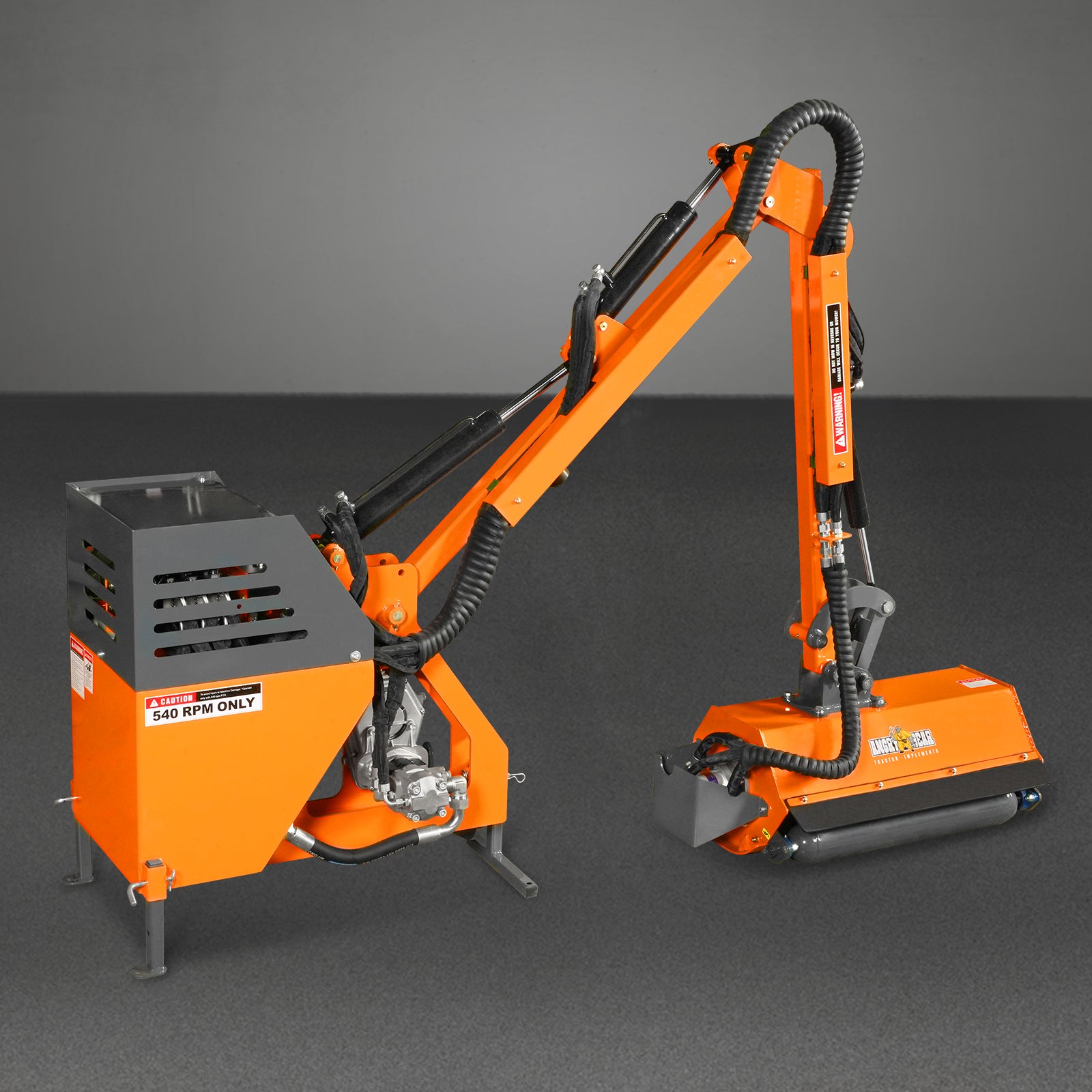 31.5" Remote control operation, Maximum Reach 11'2", 3-Point Boom Mower, Minimum 20hp, ERM80