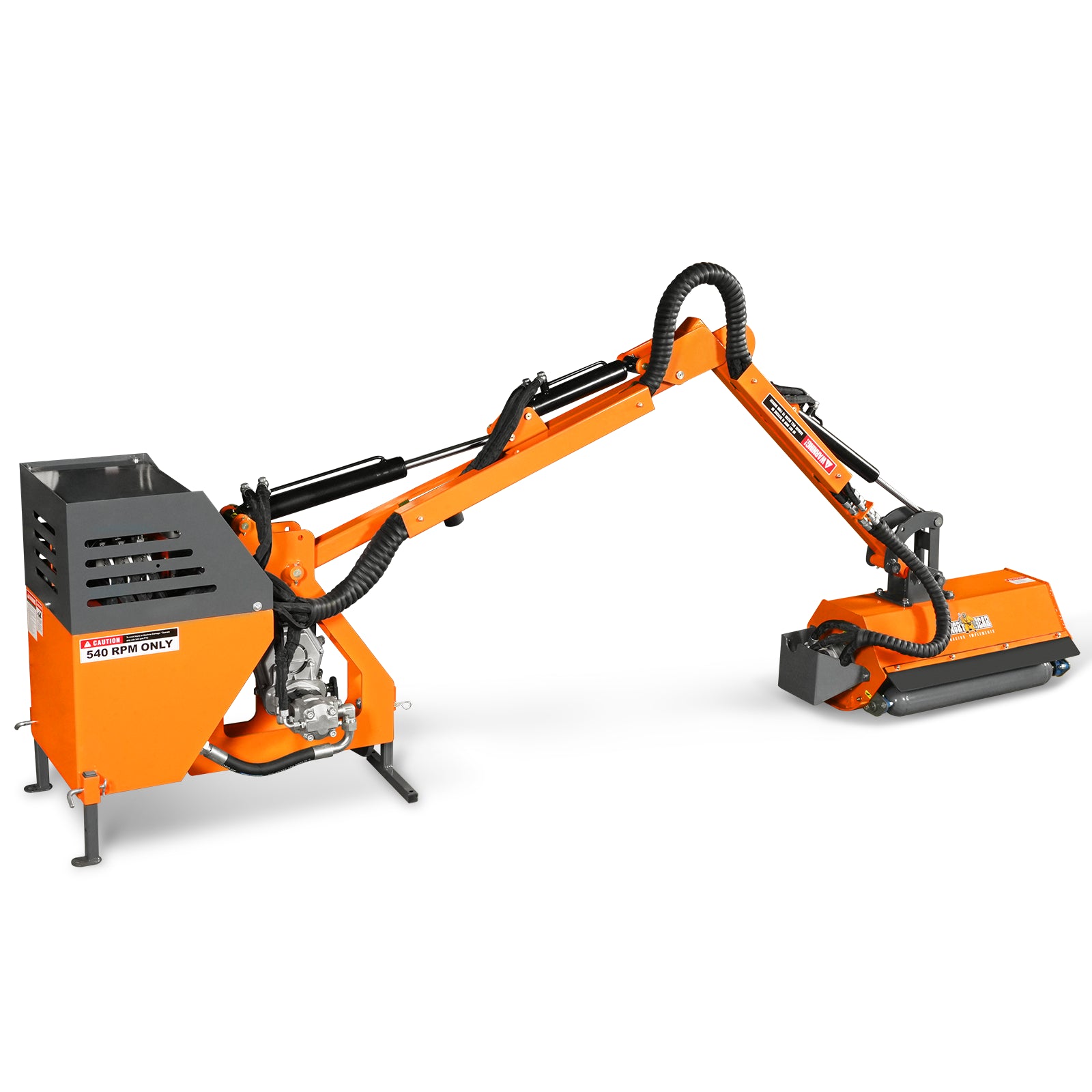 31.5" Remote control operation, Maximum Reach 11'2", 3-Point Boom Mower, Minimum 20hp, ERM80