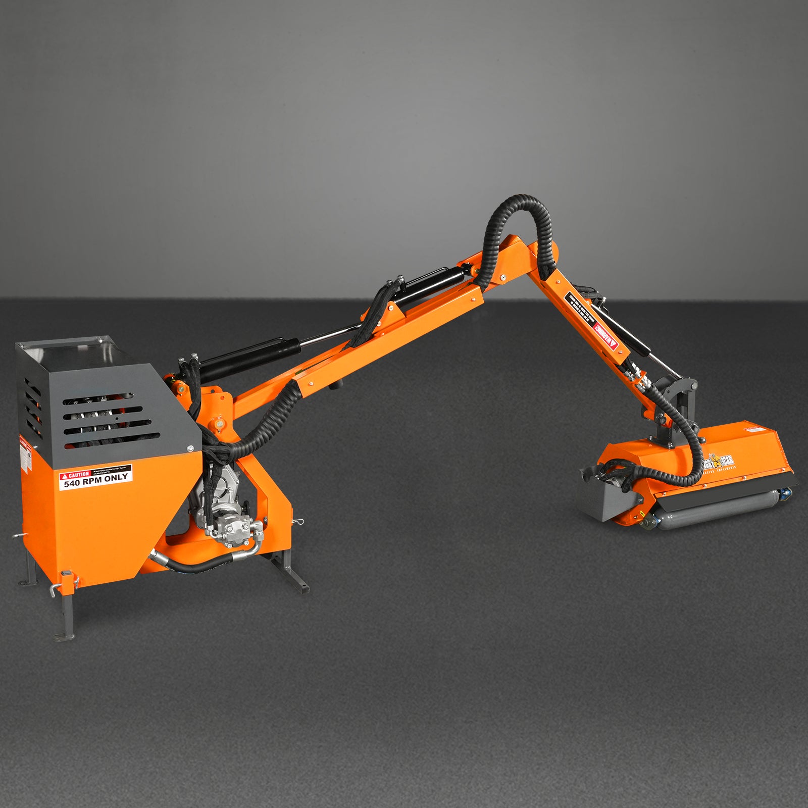 31.5" Remote control operation, Maximum Reach 11'2", 3-Point Boom Mower, Minimum 20hp, ERM80