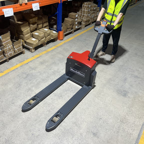 3300lbs Lithium-ion Electric Pallet Jack, 45"x27" Fork, 24V 40Ah Battery, Walkie Type Truck, EPT33