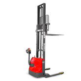 2640lbs Electric Straddle Stacker, 118" Lift, Adjustable Legs & Forks, F26-118SLA