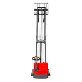 2640lbs Lithium-ion Electric Straddle Stacker, 138" Lift, Adjustable Legs & Forks, F26-138S