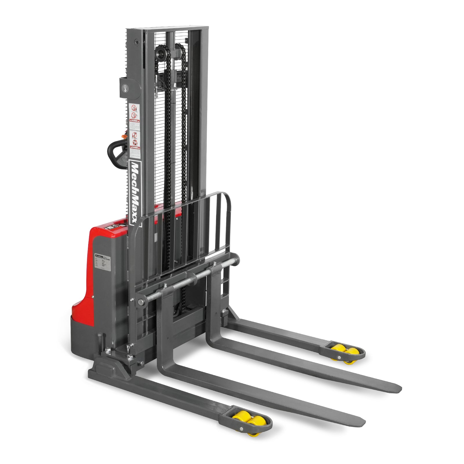 2640lbs Lithium-ion Electric Straddle Stacker, 98" Lift, Adjustable Legs & Forks, F26-98S