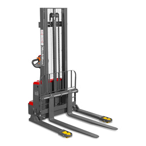 3300lbs Lithium-ion Electric Straddle Stacker, 118" Lift, Adjustable Legs & Forks, F33-118S