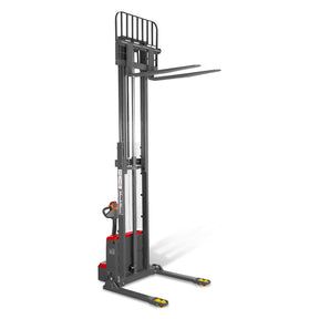 3300lbs Lithium-ion Electric Straddle Stacker, 118" Lift, Adjustable Legs & Forks, F33-118S