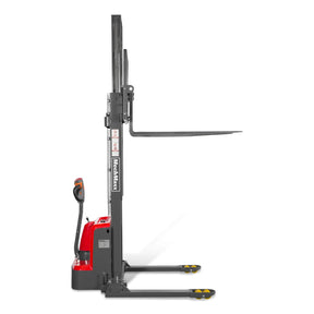 3300lbs Lithium-ion Electric Straddle Stacker, 118" Lift, Adjustable Legs & Forks, F33-118S