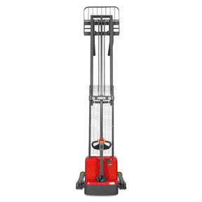 3300lbs Lithium-ion Electric Straddle Stacker, 138" Lift, Adjustable Legs & Forks, F33-138S