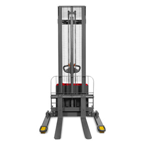 3300lbs Lithium-ion Electric Straddle Stacker, 138" Lift, Adjustable Legs & Forks, F33-138S
