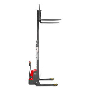 3300lbs Lithium-ion Electric Straddle Stacker, 138" Lift, Adjustable Legs & Forks, F33-138S