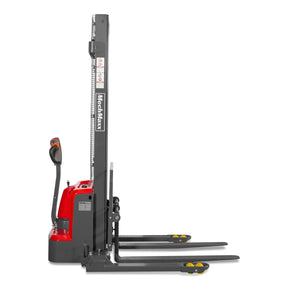 3300lbs Lithium-ion Electric Straddle Stacker, 138" Lift, Adjustable Legs & Forks, F33-138S