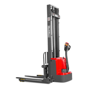 3300lbs Lithium-ion Electric Straddle Stacker, 138" Lift, Adjustable Legs & Forks, F33-138S