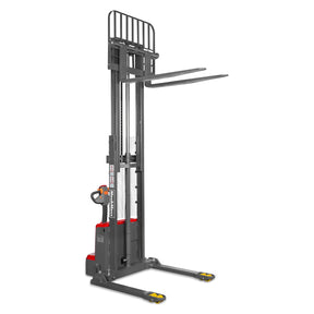 3300lbs Lithium-ion Electric Straddle Stacker, 98" Lift, Adjustable Legs & Forks, F33-98S