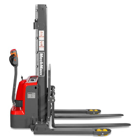3300lbs Lithium-ion Electric Straddle Stacker, 98" Lift, Adjustable Legs & Forks, F33-98S