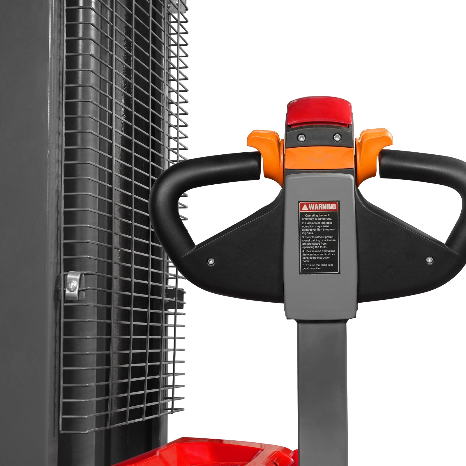 3300lbs Lithium-ion Electric Straddle Stacker, 98" Lift, Adjustable Legs & Forks, F33-98S