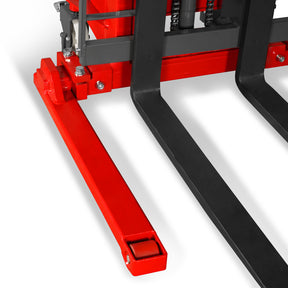 3300lbs Semi-Electric Straddle Stacker, 118" Lift, Adjustable Legs & Forks, S33-118S