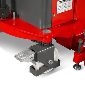 3300lbs Semi-Electric Straddle Stacker, 118" Lift, Adjustable Legs & Forks, S33-118S