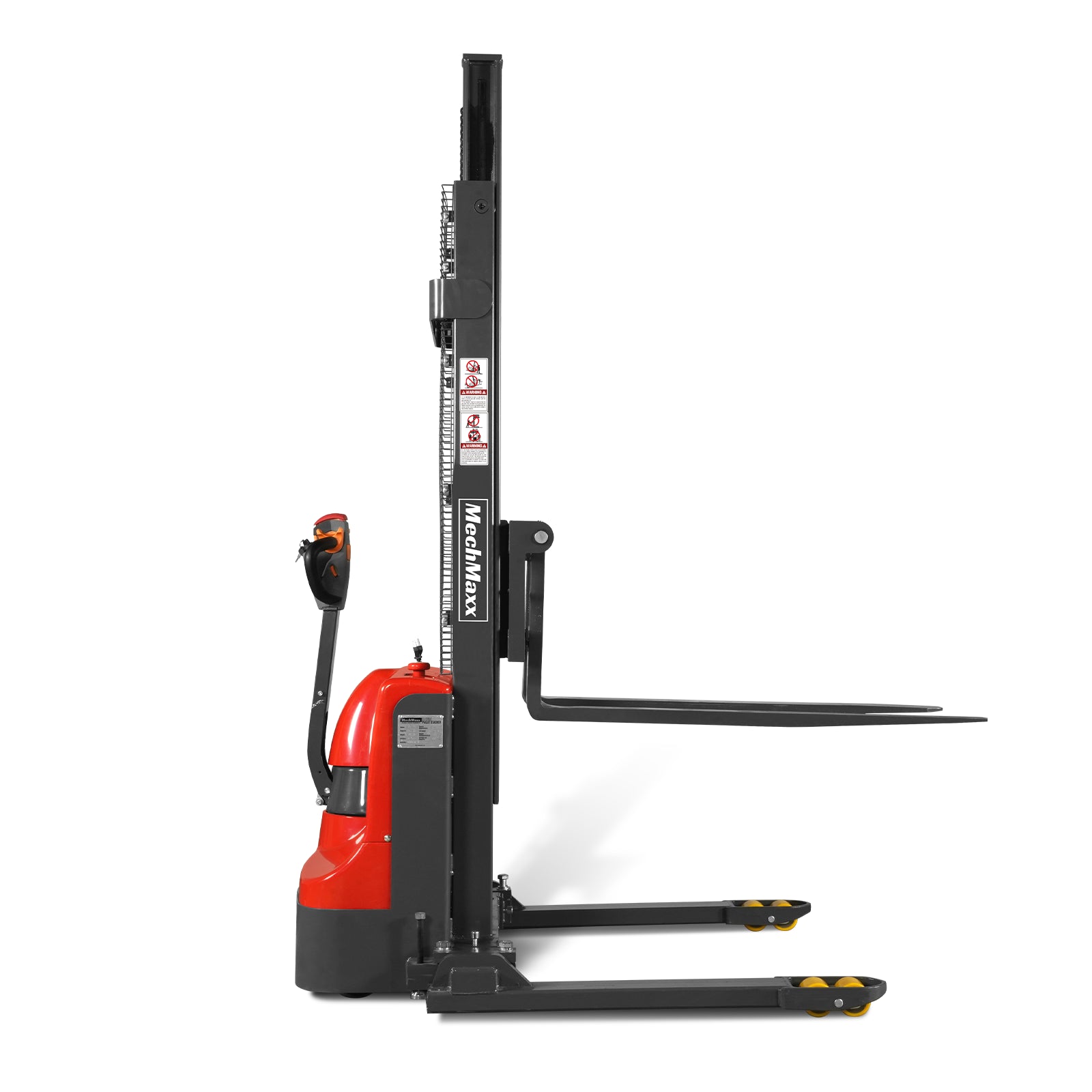 Full Electric Straddle Stacker 118'' Lift 2640lbs Capacity with Adj. Legs and Forks, F26-118S