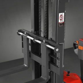 Full Electric Straddle Stacker 138'' Lift 2640lbs Capacity with Adj. Legs and Forks, F26-138S