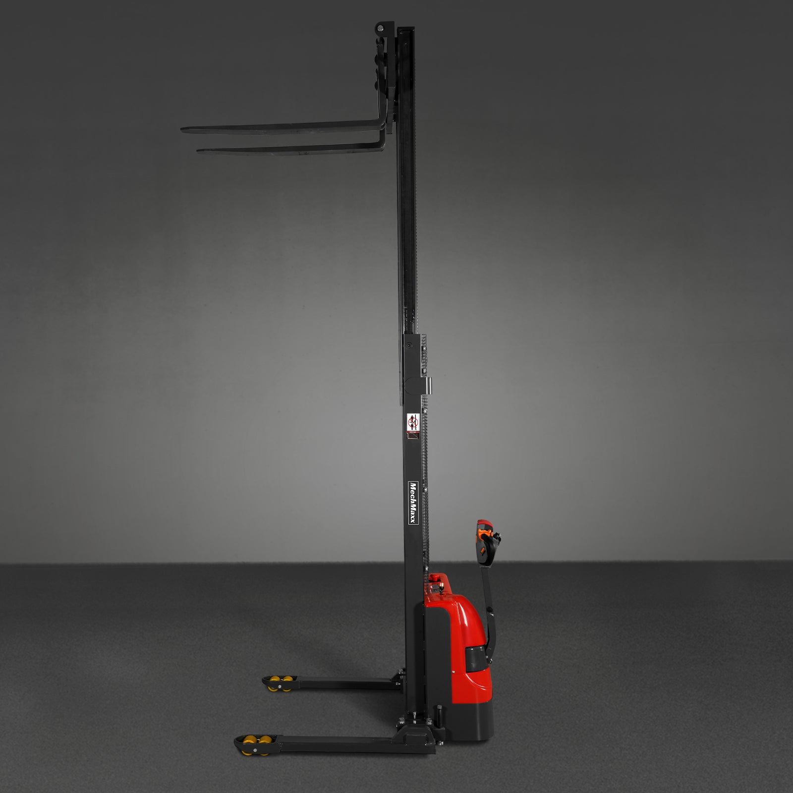 Full Electric Straddle Stacker 138'' Lift 2640lbs Capacity with Adj. Legs and Forks, F26-138S