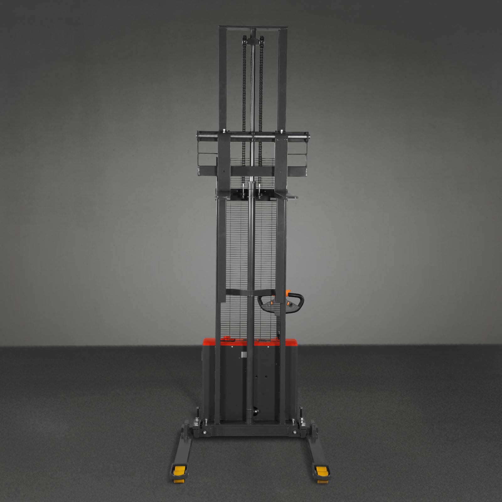 Full Electric Straddle Stacker 138'' Lift 2640lbs Capacity with Adj. Legs and Forks, F26-138S