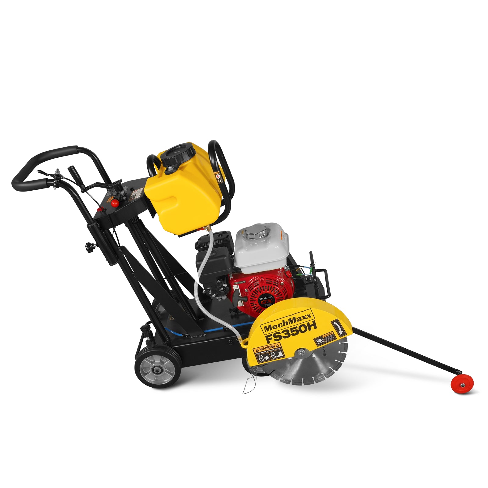 Honda GX160 Walk-Behind Concrete Floor Saw, 14 in Blade, 4 in Cutting Depth, FS350H