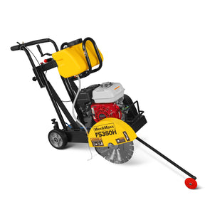 Honda GX160 Walk-Behind Concrete Floor Saw, 14 in Blade, 4 in Cutting Depth, FS350H
