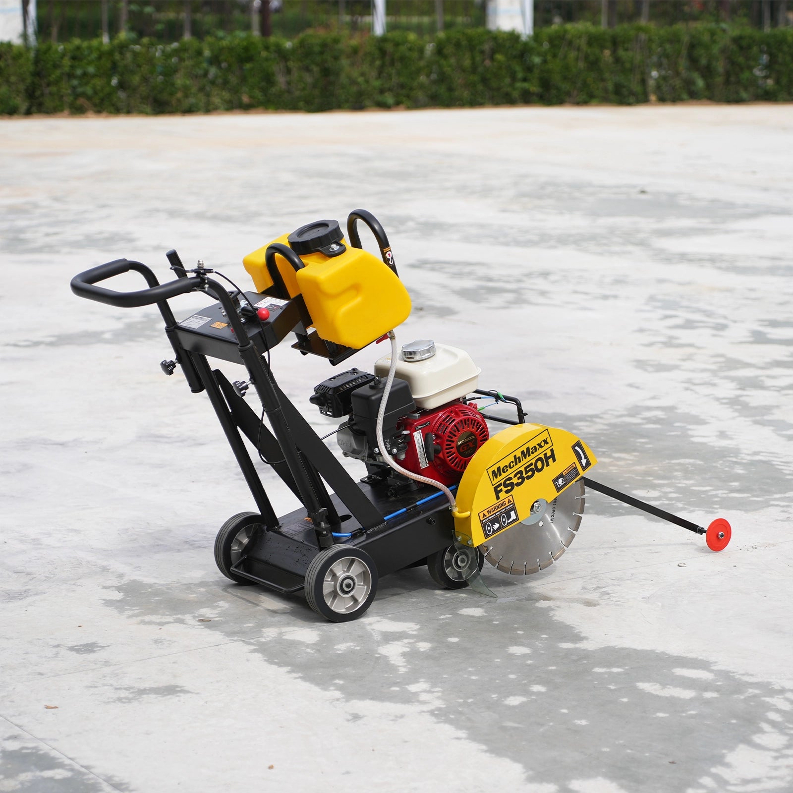 Honda GX160 Walk-Behind Concrete Floor Saw, 14 in Blade, 4 in Cutting Depth, FS350H