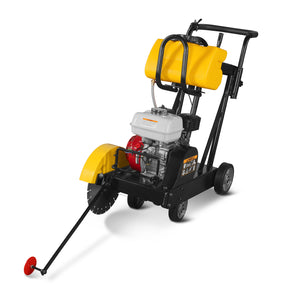 Honda GX160 Walk-Behind Concrete Floor Saw, 14 in Blade, 4 in Cutting Depth, FS350H